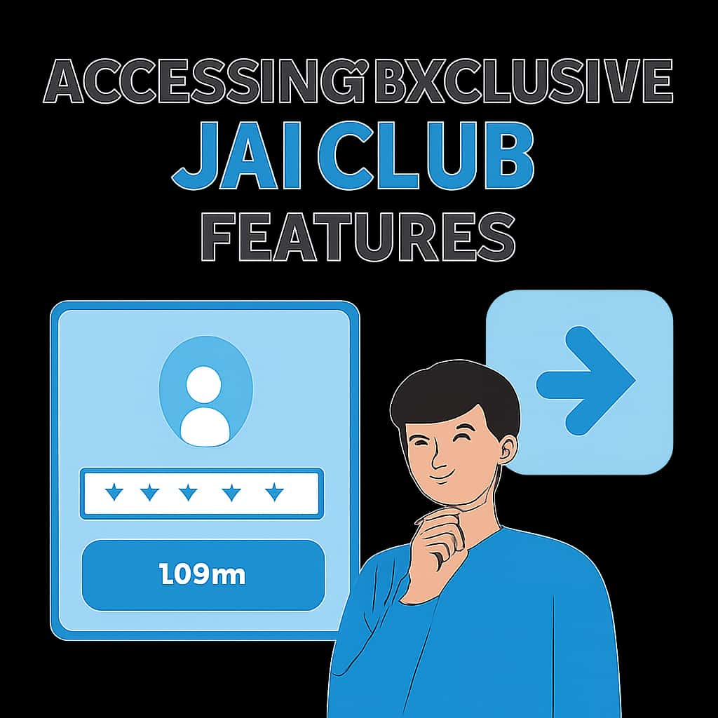 Diagram illustrating access to Jai Club features.