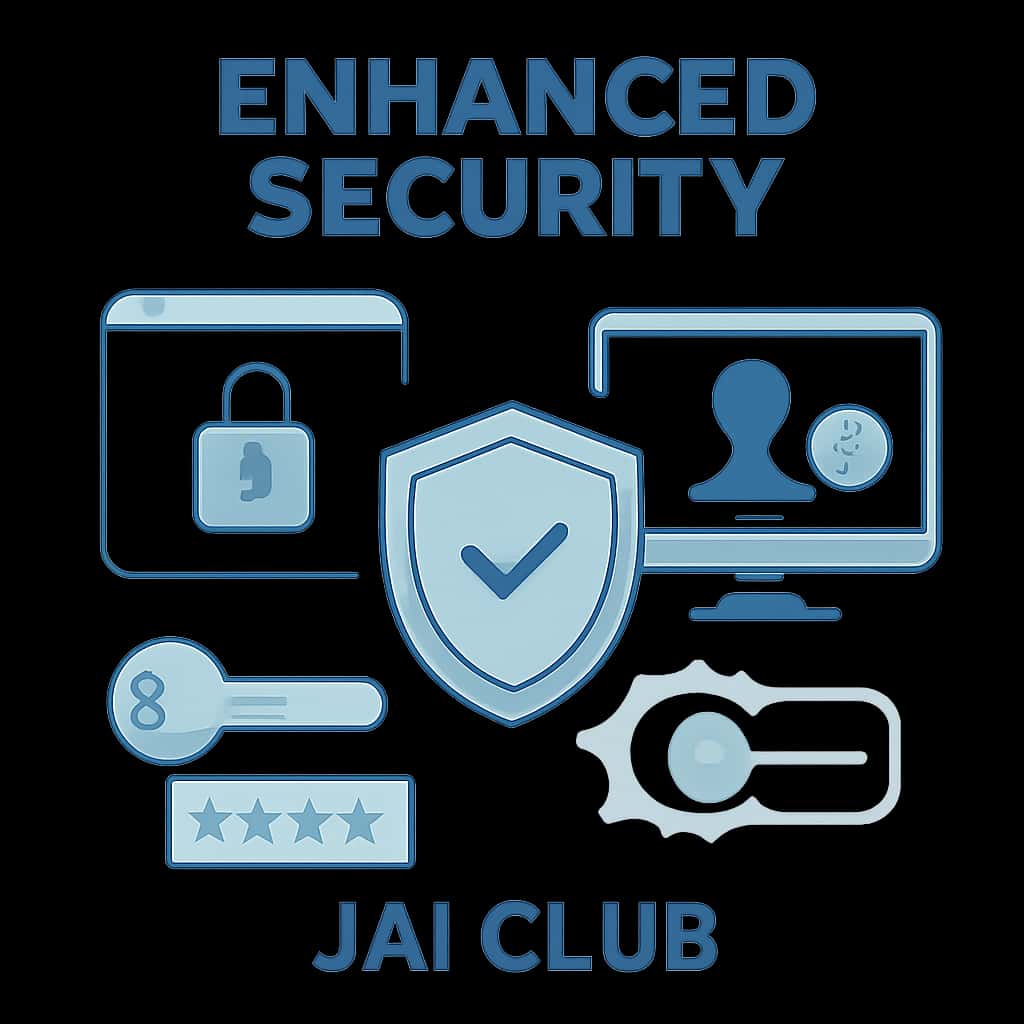 An educational diagram focusing on Jai Club's security features.