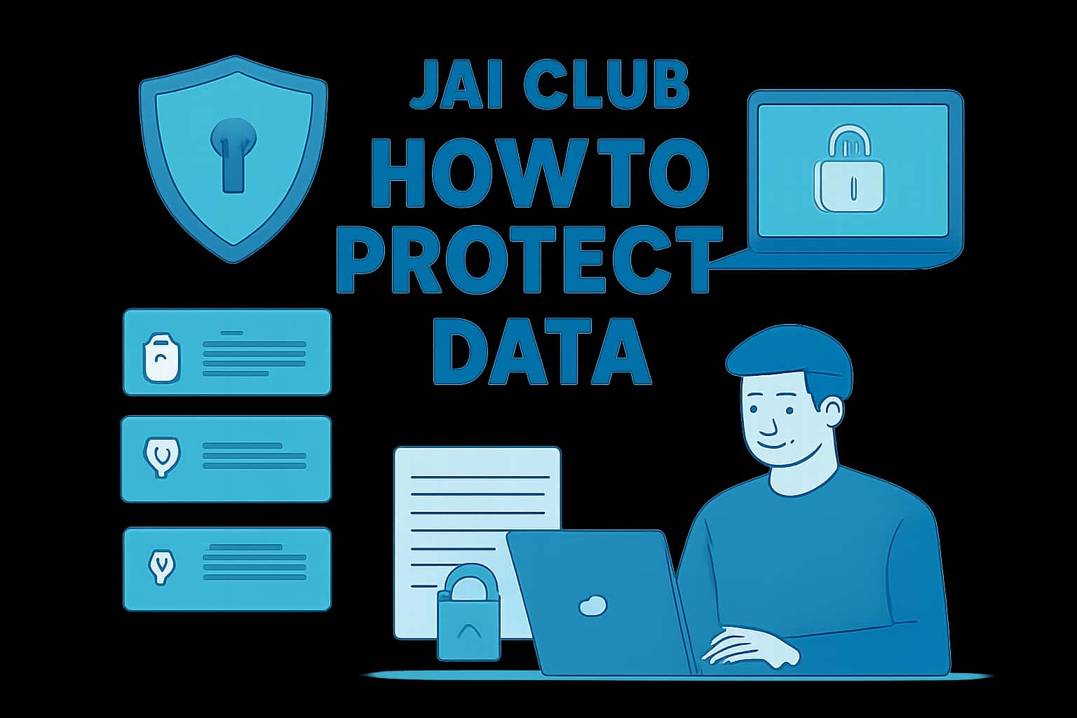 An informative illustration on data protection strategies for Jai Club.