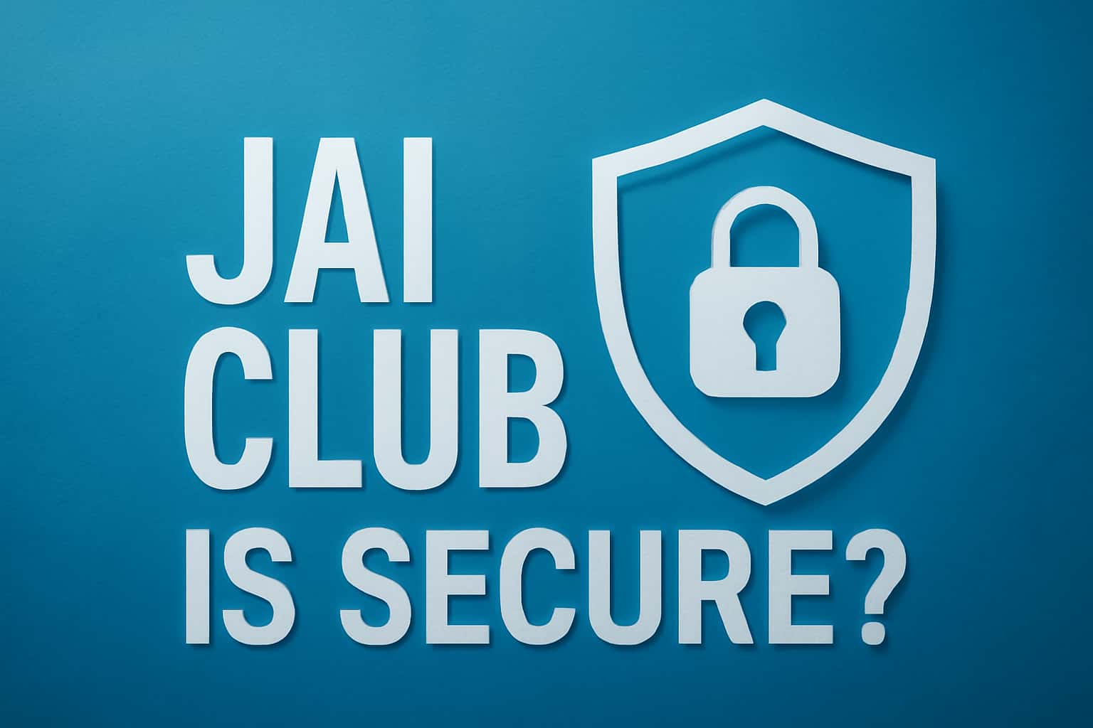 An informative visual representation focused on the security features of Jai Club.