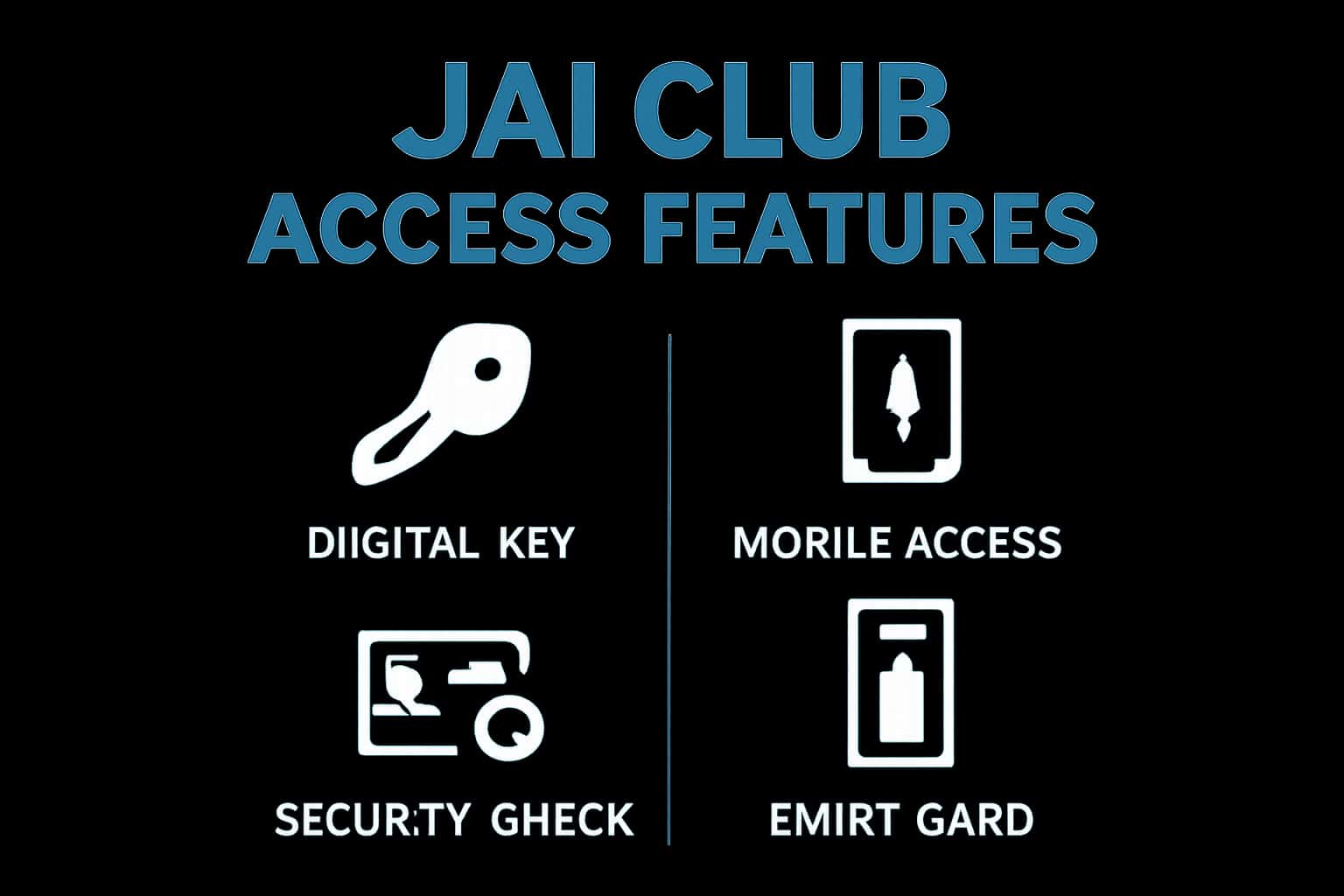 An illustrative representation of Jai Club Access Features.