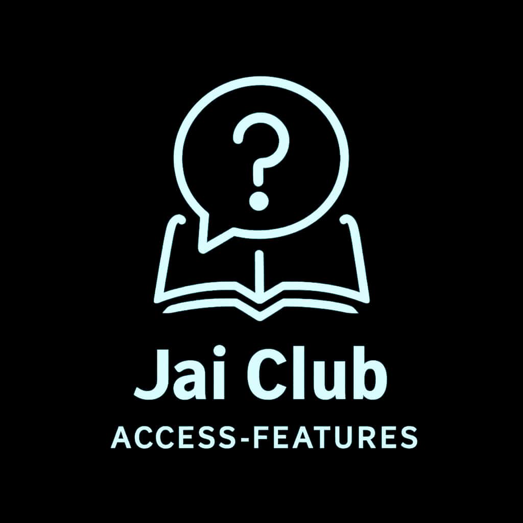 A badge design symbolizing Jai Club Access Features.