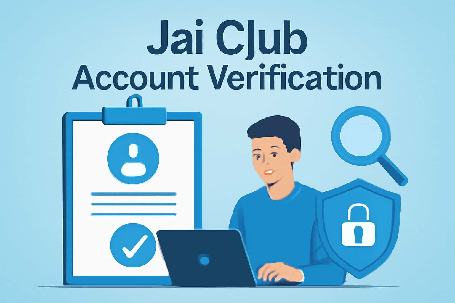 A visual representation of Jai Club Account Verification process.