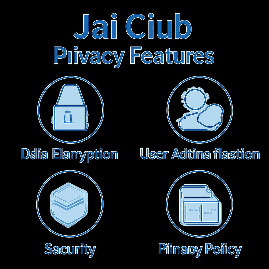 Illustration detailing Jai Club's privacy measures.