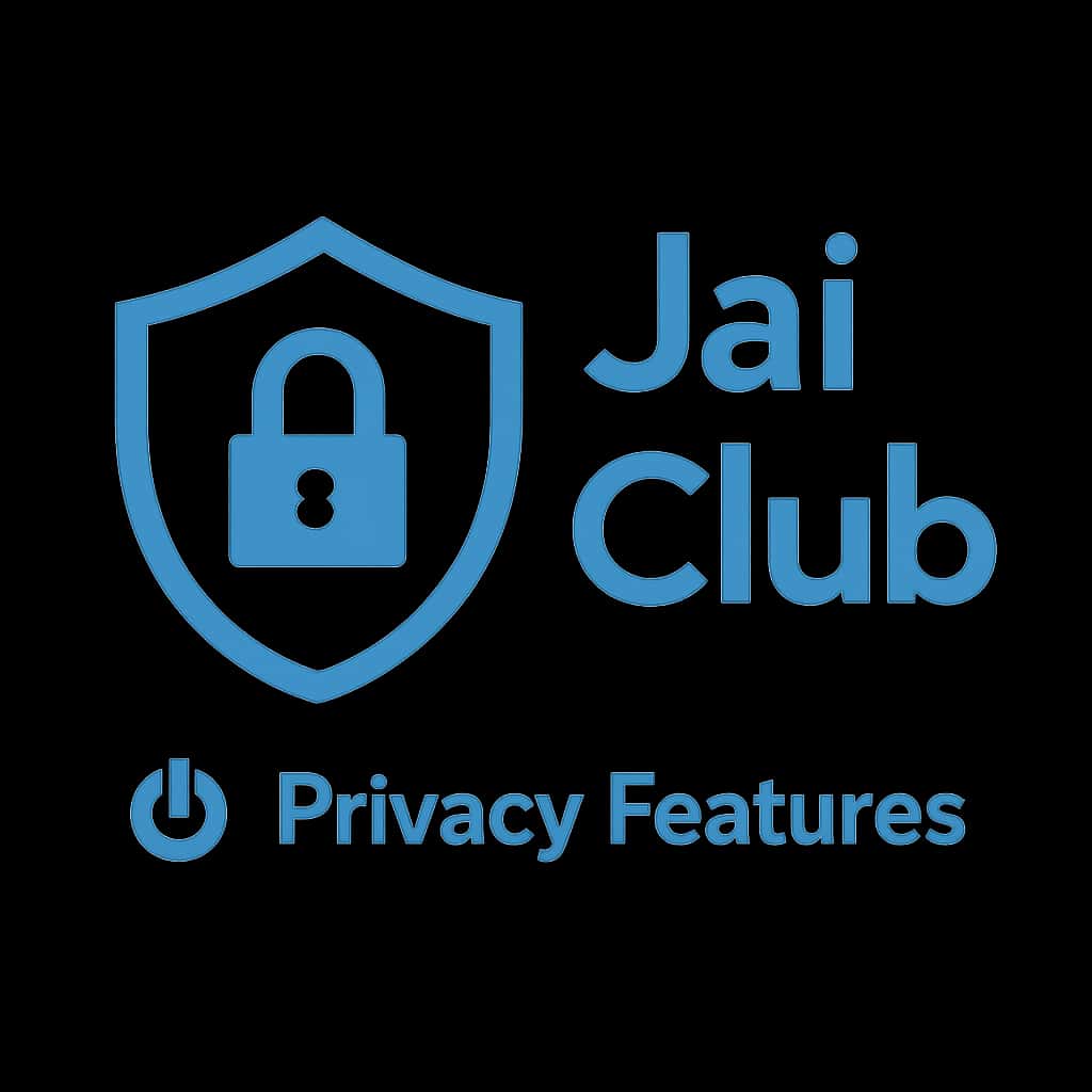 Icon representing Jai Club's privacy features.