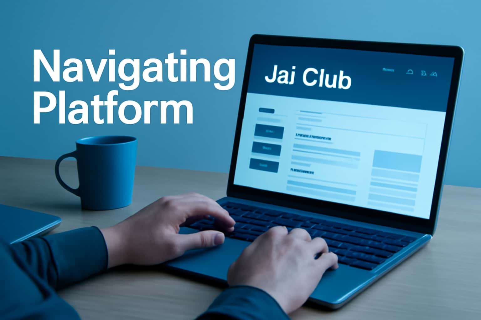 An informational visual representation of the Jai Club platform interface.